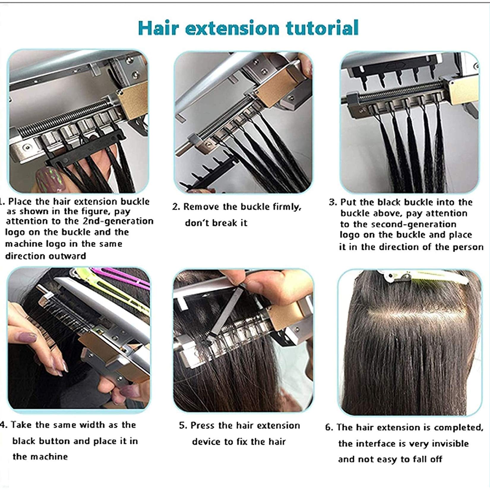 Extensions De Cheveux Humains 6D,Tête De Connexion Rapide Sans Trace Cheveux 6D Extension De Plume De Morceau De Cheveux (5 Faisceaux) Extension De Cheveux Humains 6D10 Rangées,55cm (22 inch)