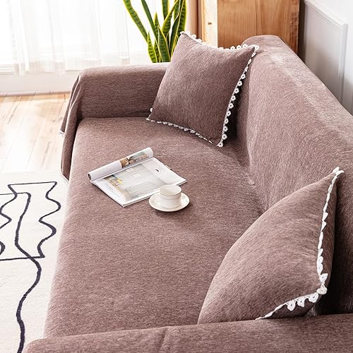 Vista 418 de VClife - Funda para sofá de 2 plazas o modular, de felpilla, antideslizante, lavable, apta para perros, protectora, caqui, 71 x 118 pulgadas 0 0