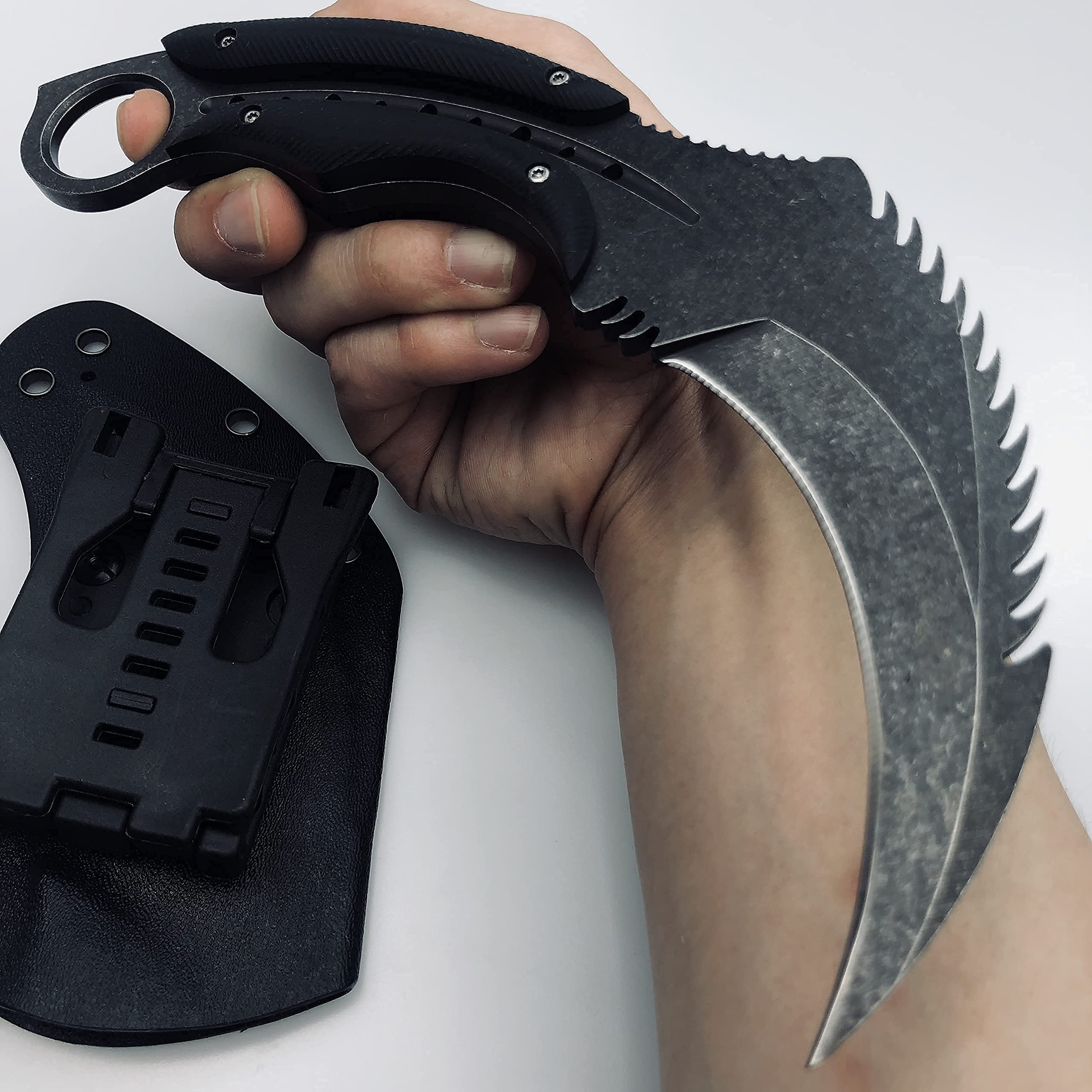 Buy HOLYEDGE 8"Tactical Eagle Head Design Heavy Duty Full Tang D2