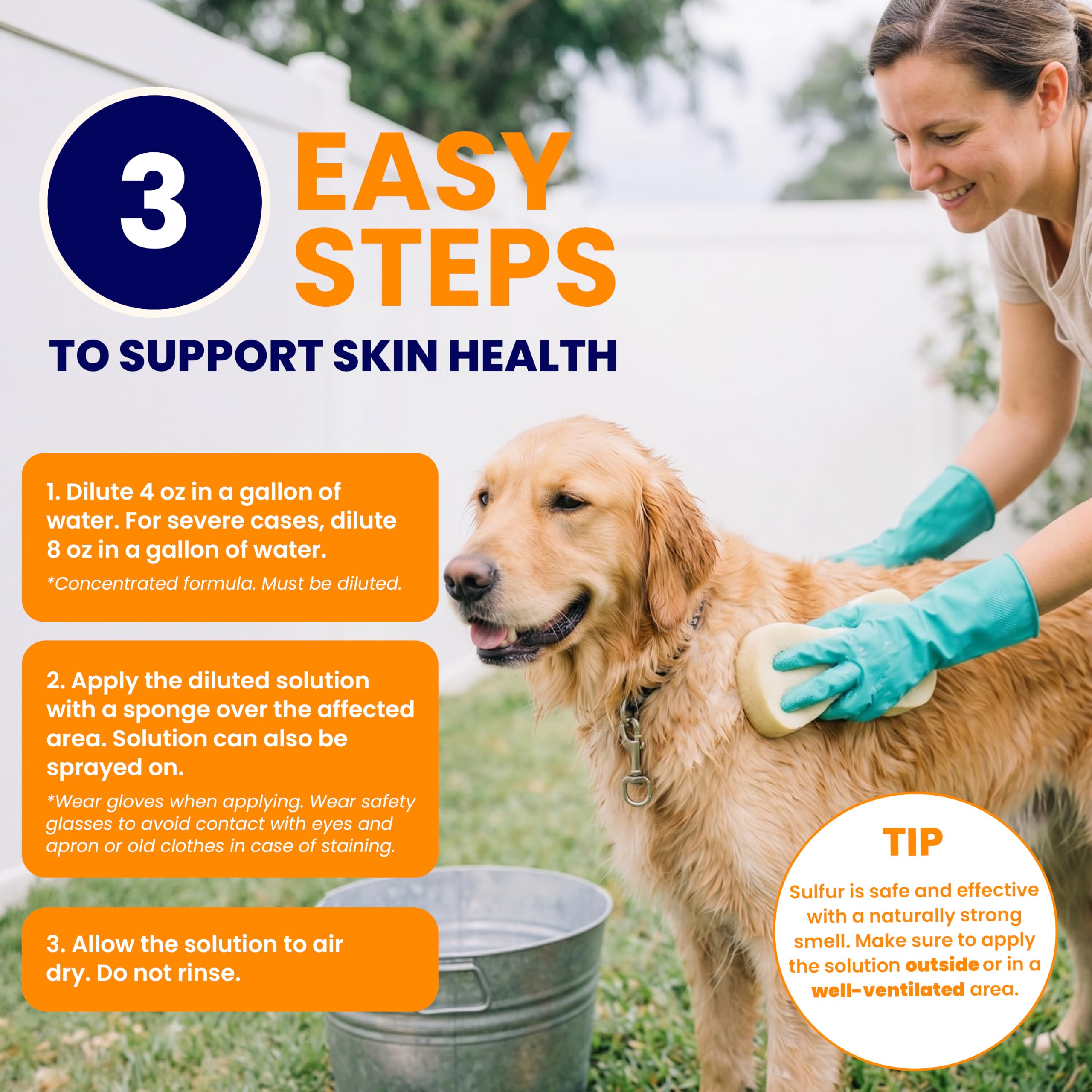 Classic's Lime Sulfur Dip (237 ml) - Extra Strength Formula - Safe Solution for Dog, Cat, Puppy, Kitten, Horse