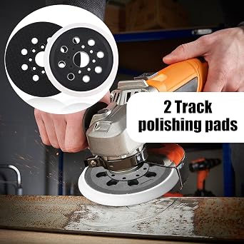 125mm Sanders Backing Pad for Bosch Sander Pads, 5 Inch 8 Hole Replacement Sander Pad for Bosch GEX 125-1 AE PEX 220 PEX 220 A AE Skil 7402/7490, Hook & Loop Sanding Pads for Random Orbital Sanders