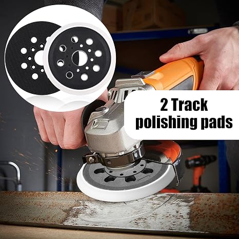 125mm Sanders Backing Pad for Bosch Sander Pads, 5 Inch 8 Hole Replacement Sander Pad for Bosch GEX 125-1 AE PEX 220 PEX 220 A AE Skil 7402/7490, Hook & Loop Sanding Pads for Random Orbital Sanders