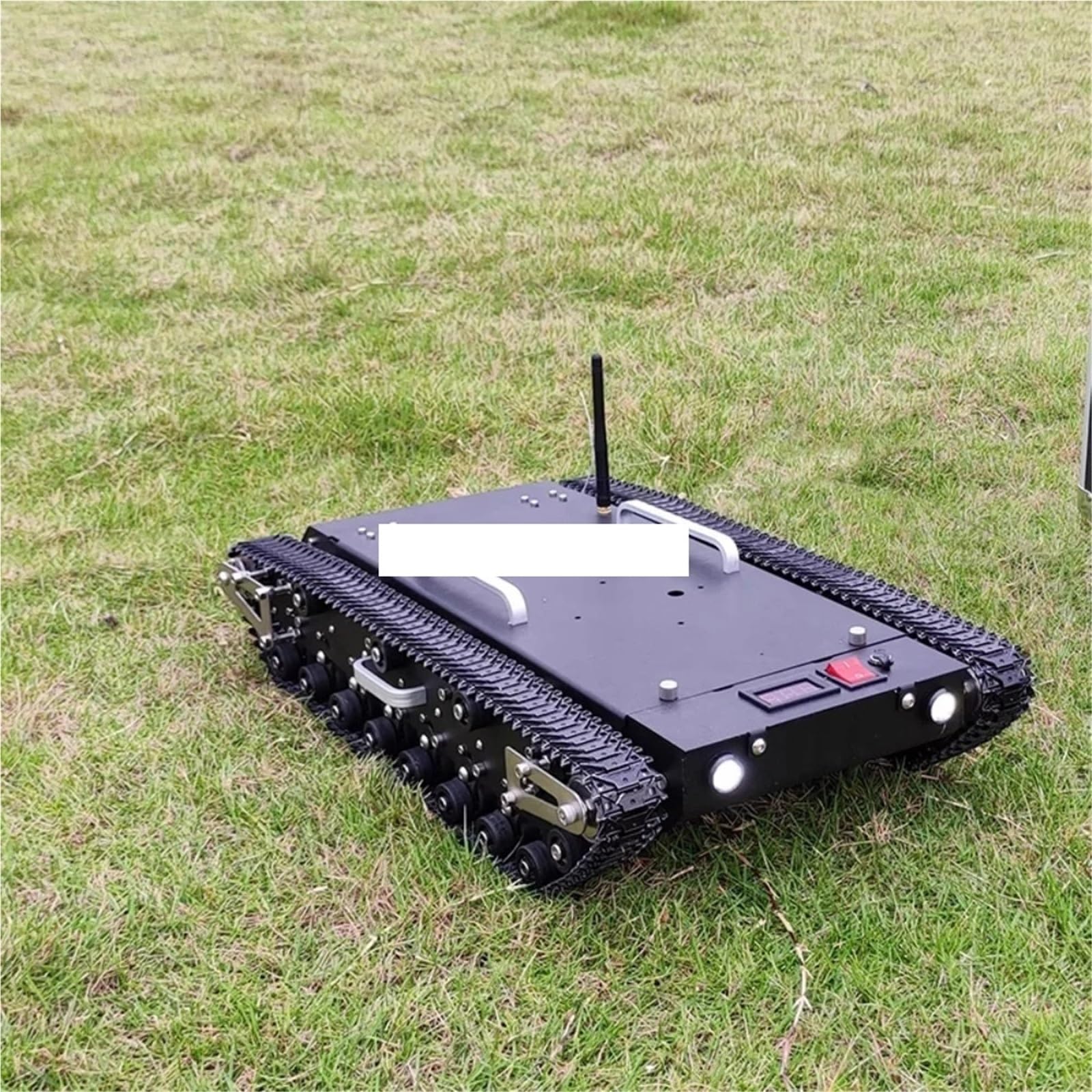 30KG obciążenie 2WD podwozie zbiornika ze stali nierdzewnej Robot gąsienicowy Off Road przekraczanie przeszkód RC inteligentny samochód z silnikiem prądu stałego o dużej mocy ROS(RED)