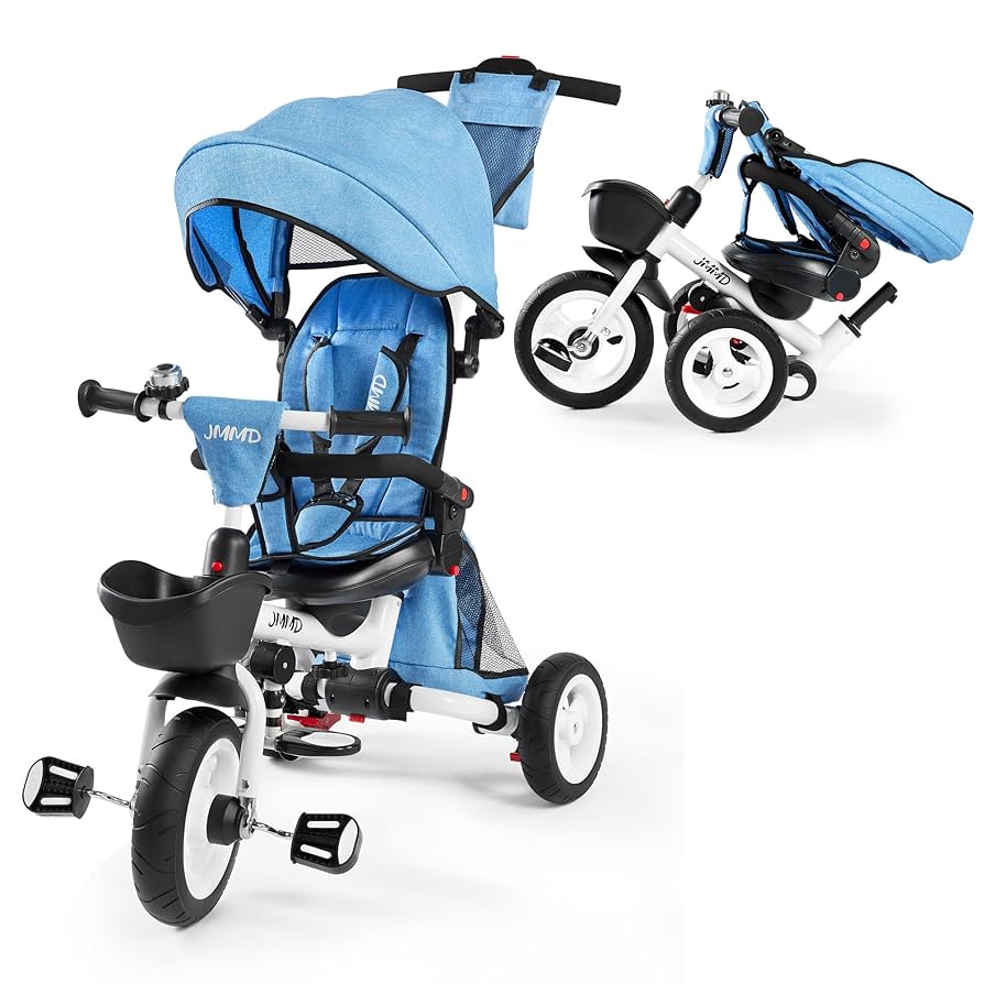 三輪車　USA Amazon.com: JMMD Baby Tricycle, 7-in-1 Folding Kids Trike