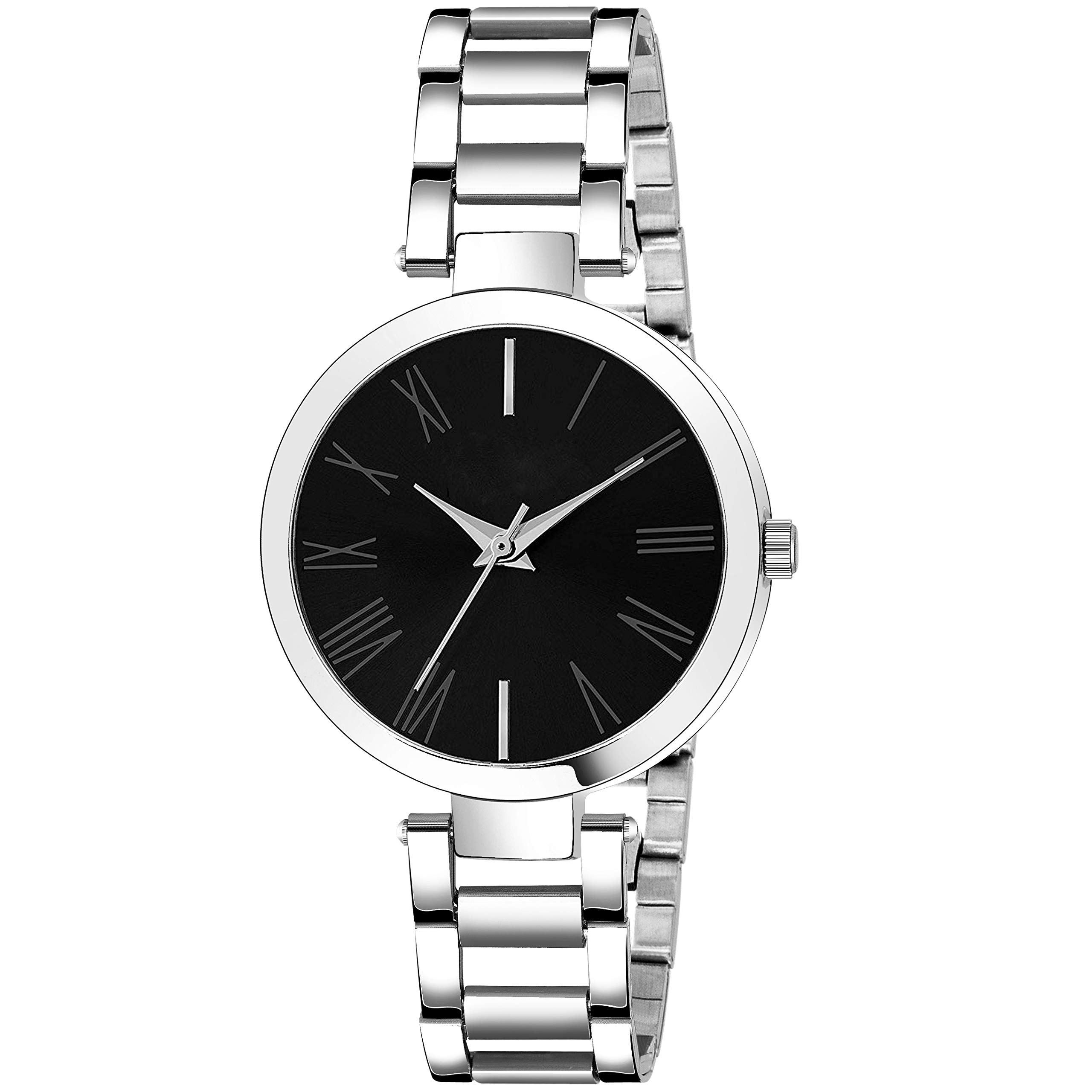 casera Analog Stainless Steel Strap Wrist Watch for Girls (Black) (B08PK9T3WB) Amazon Price History, Amazon Price Tracker