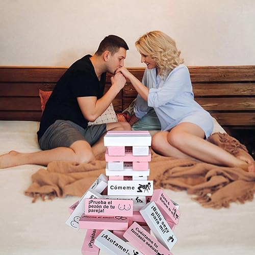 Miniatura 4 de Juego de adultos para parejas Bloques españoles Torre Diversión Noche Fechado Pila Adultos Bloques Juegos para Parejas en Español Board Ages 18+