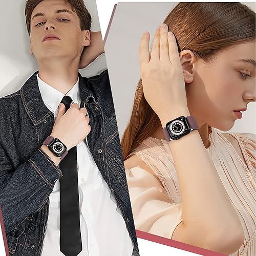 Miniatura 5 de Correa ajustable de nailon Solo Loop compatible con Apple Watch de 1.496 pulgadas, 1.575 pulgadas, 1.614 pulgadas, 1.654 pulgadas, 1.732 pulgadas,