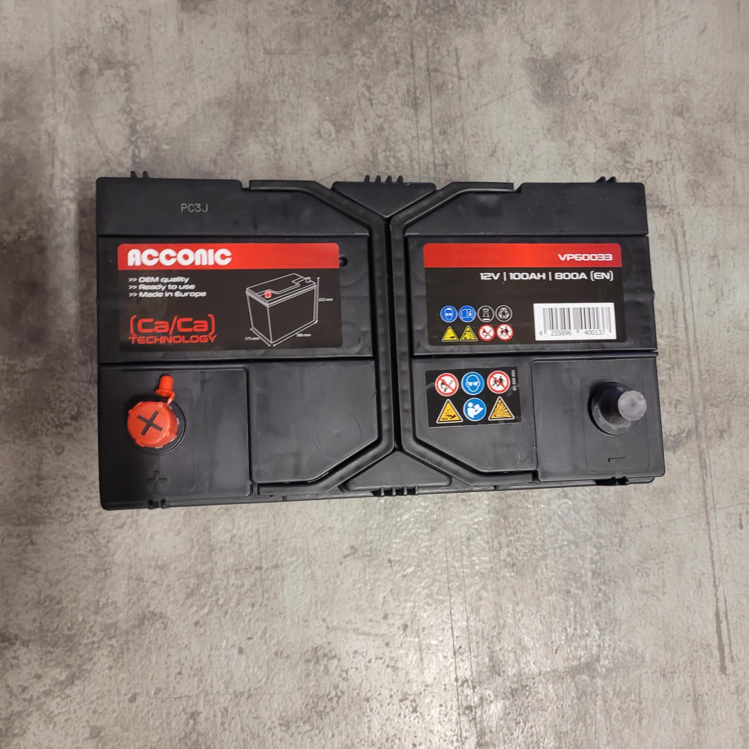 VP60033 Performance 100Ah Autobatterie ASIA ersetzt 95Ah (Pluspol Links)
