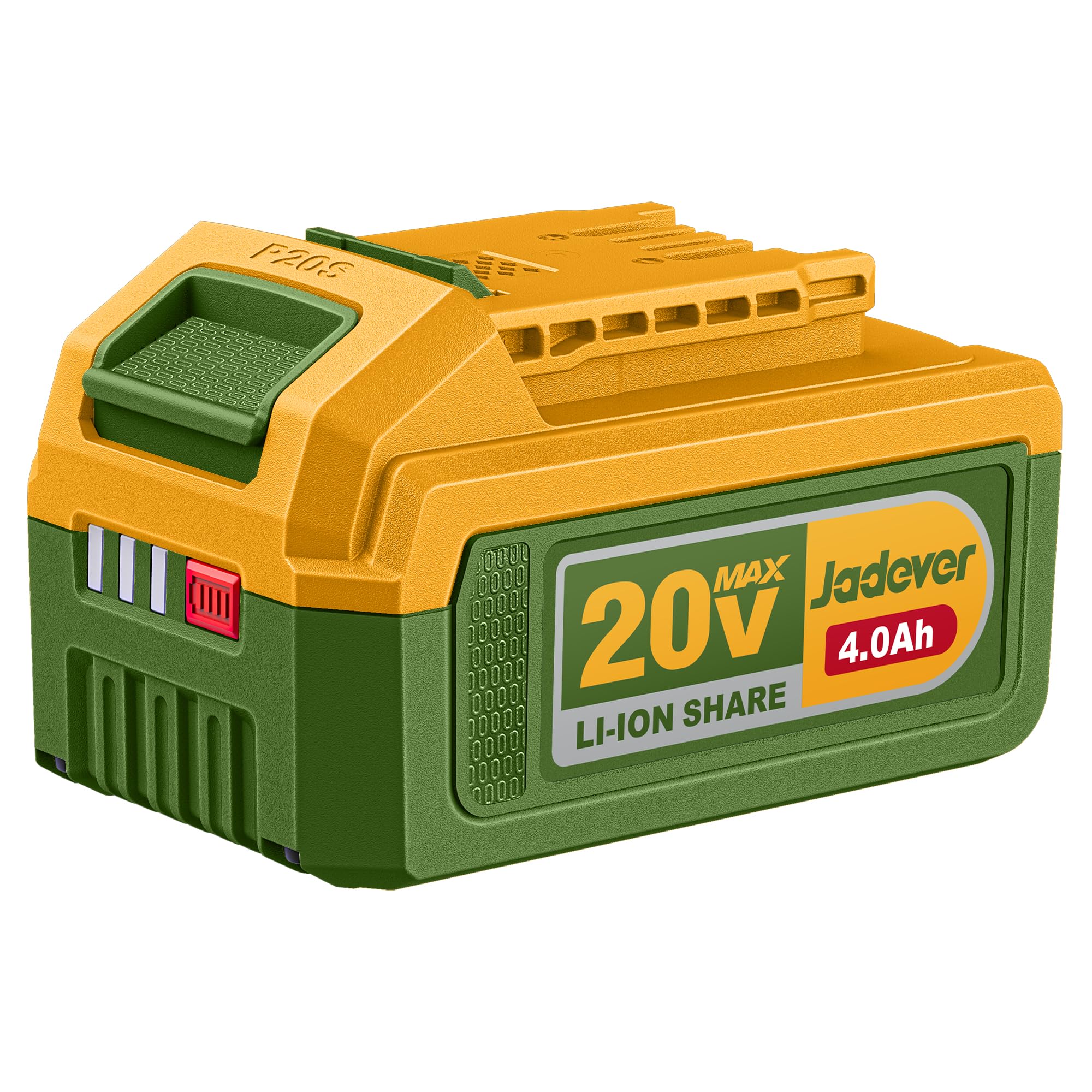 JADEVER 20V Lithium-Ion 4.0Ah Battery Pack, Fits All P20S Multi-Tools, with LED Battery Power Indicator JDLBP540-picture-23