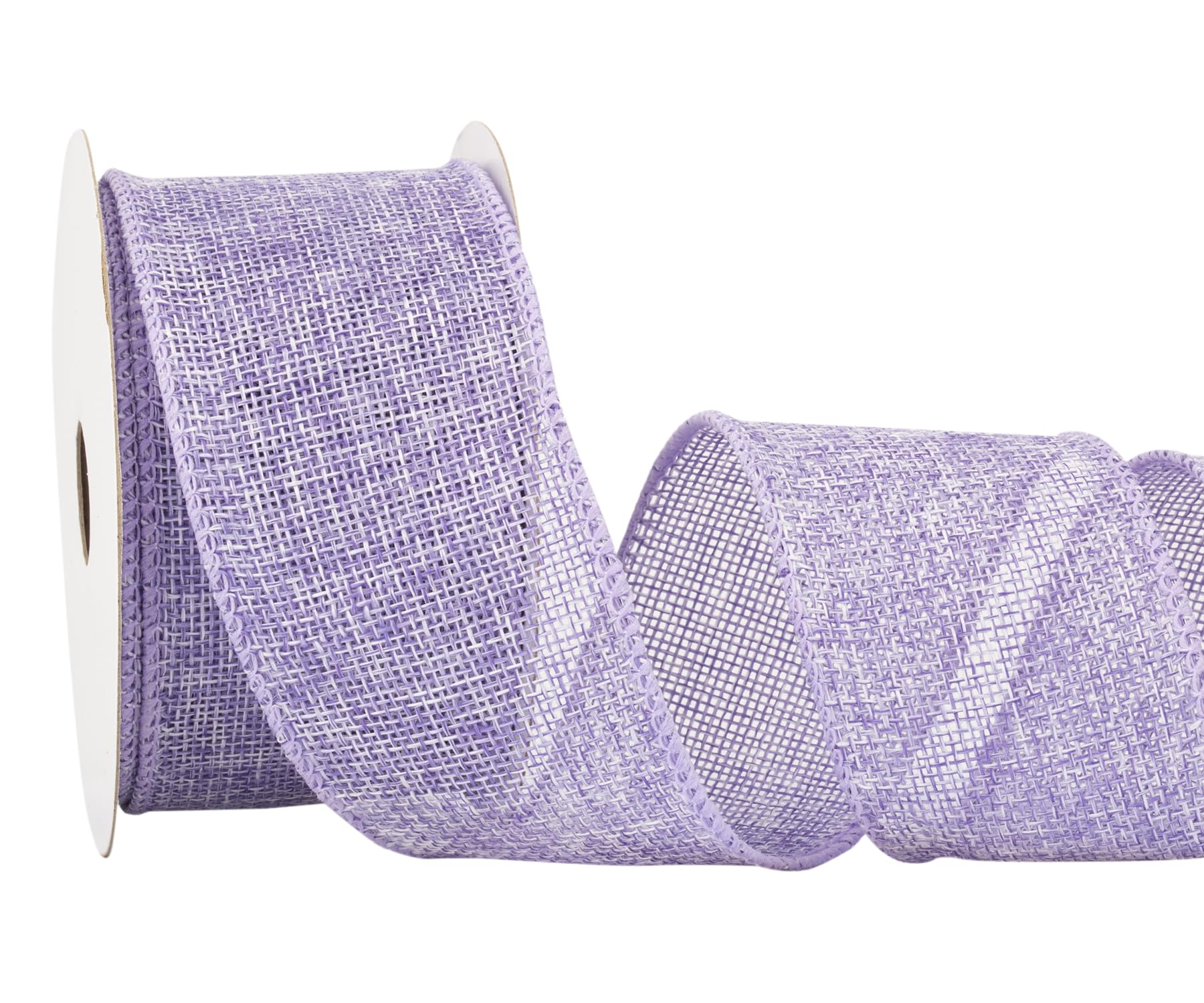 Fondersy 9-Meter Lt. Purple Burlap Ribbon Wired Burlap Ribbon, 50mm Width for Gift Wrapping Floral Arrangements - Image 2