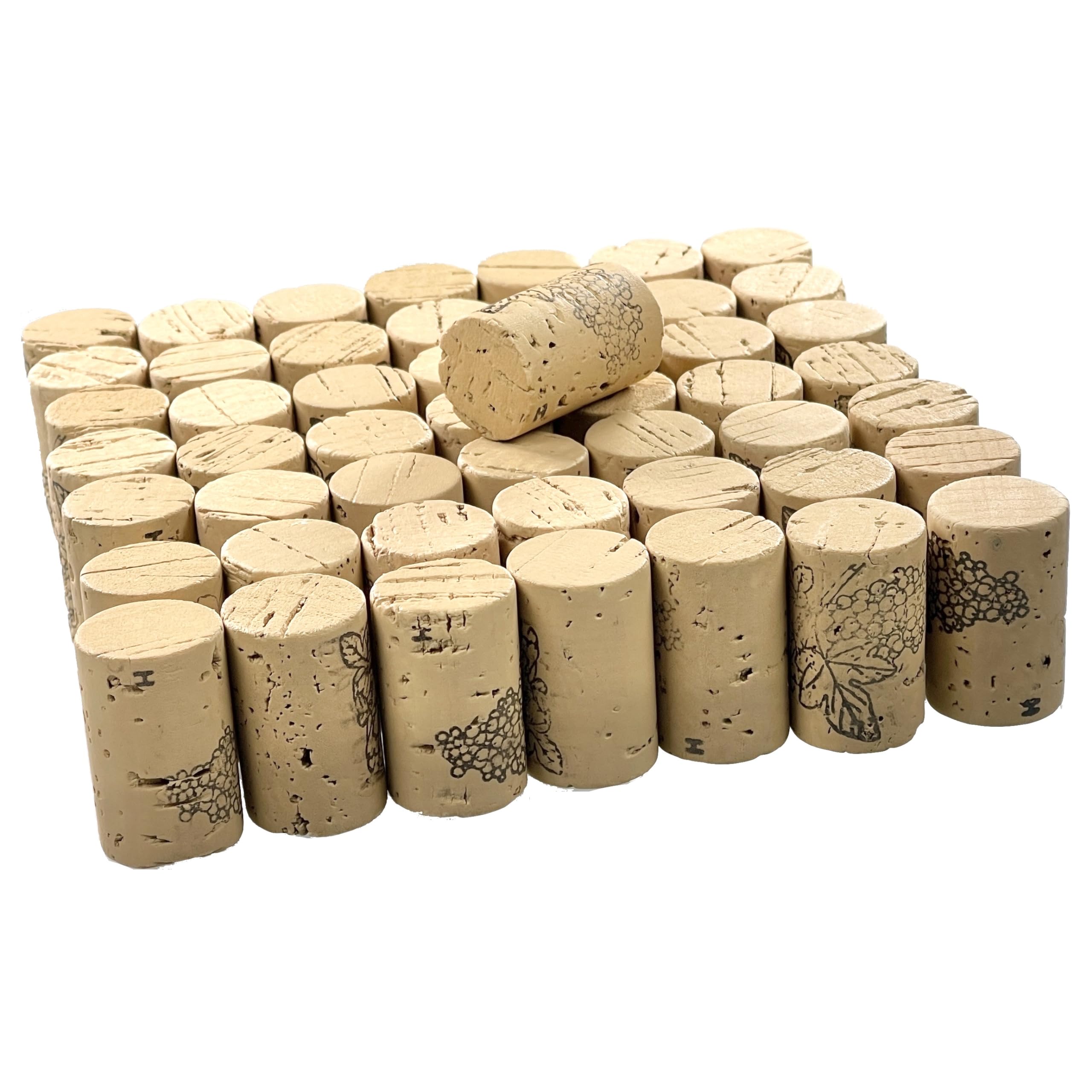 Premium Weinkorken Naturkorken 38x24mm für perfekte Getränkeabfüllung – Ideal für handelsübliche Flaschen (100)
