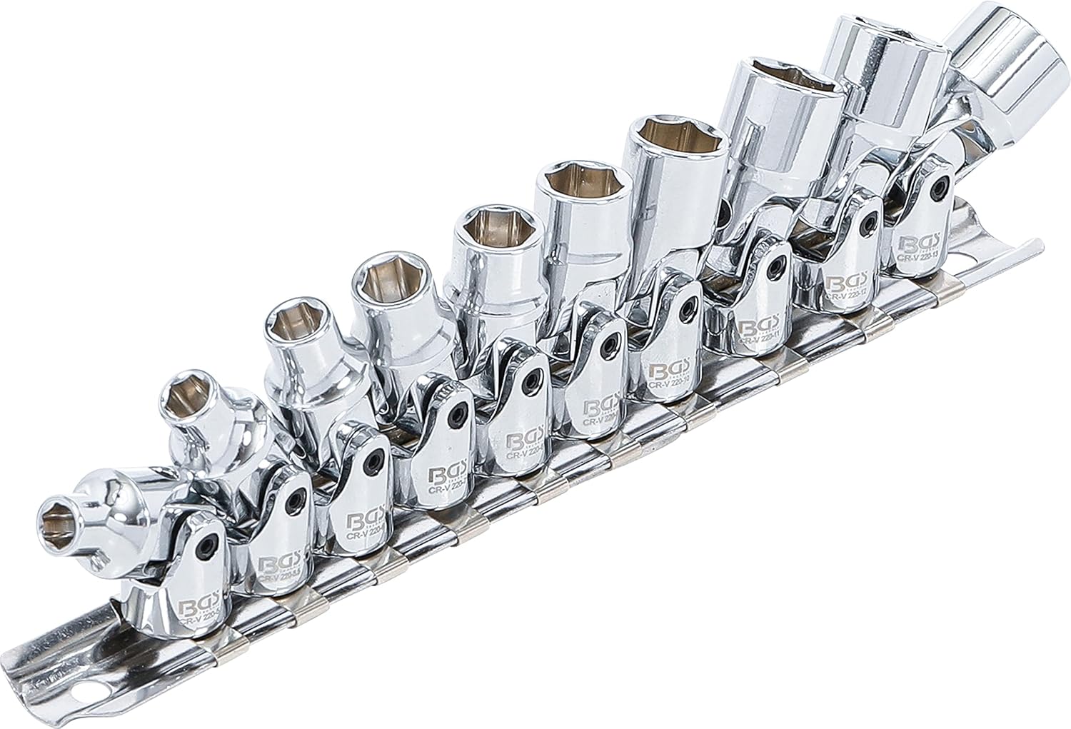 BGS 220 | Universal Joint Socket Set | 6.3 mm (1/4") | 5-13 mm | 10 pcs.