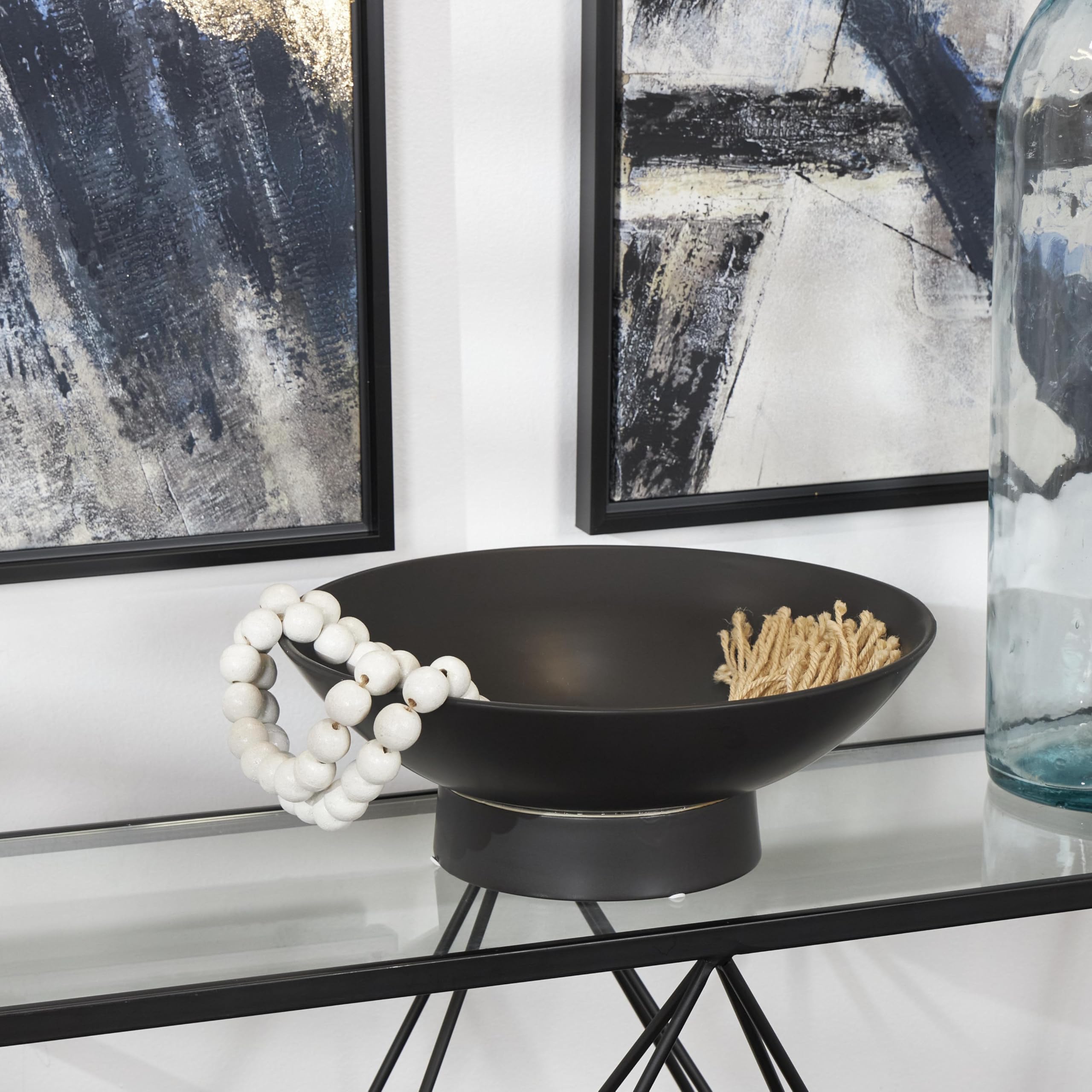 Display Decorative Bowl Bases Litton Lane Clear Kitchen Decorative