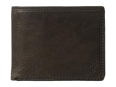 frye bags logan slate billfold fold wallet pull slim bill antique