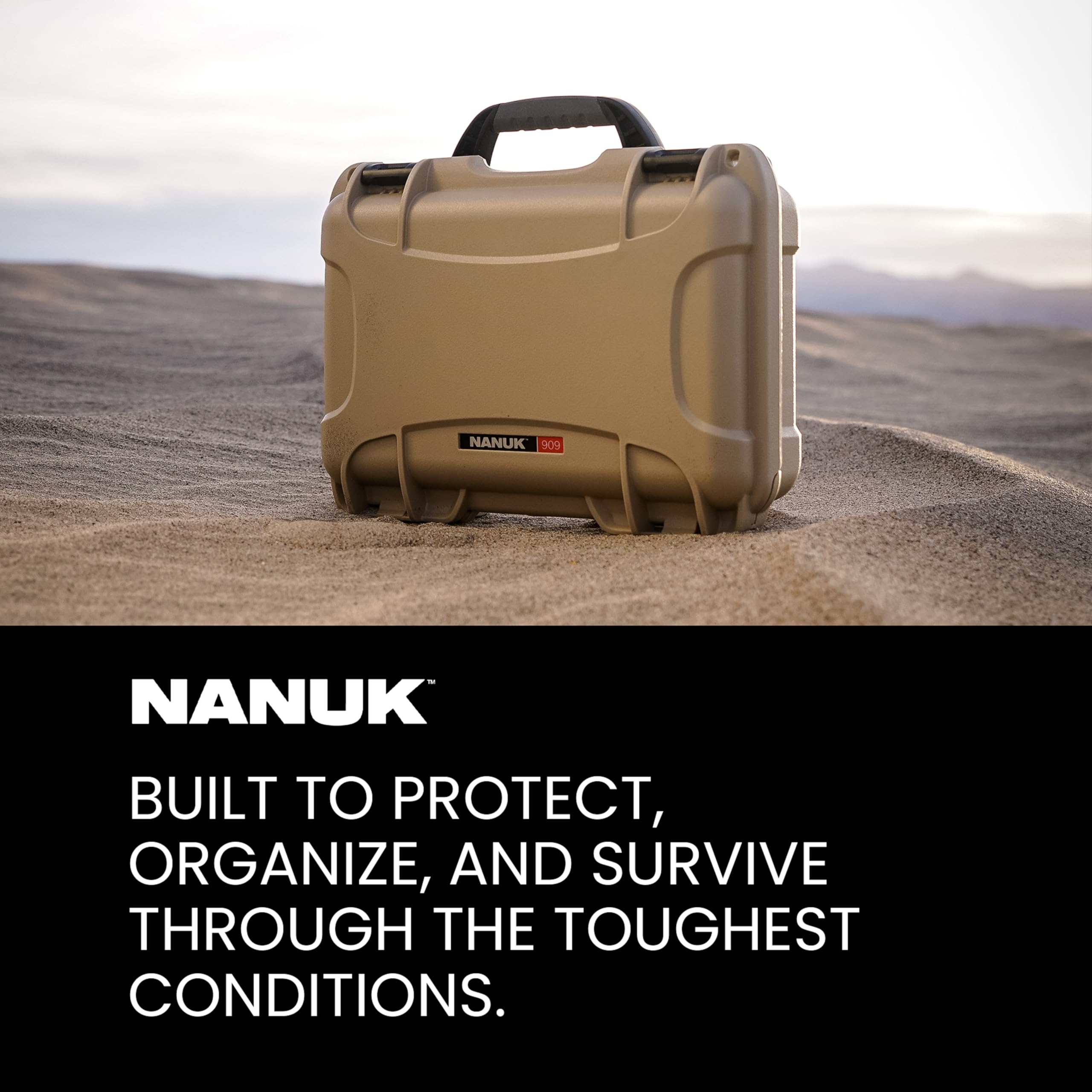 Nanuk 909 - Funda rígida Impermeable (Resistente al Agua), Color Verde Oliva