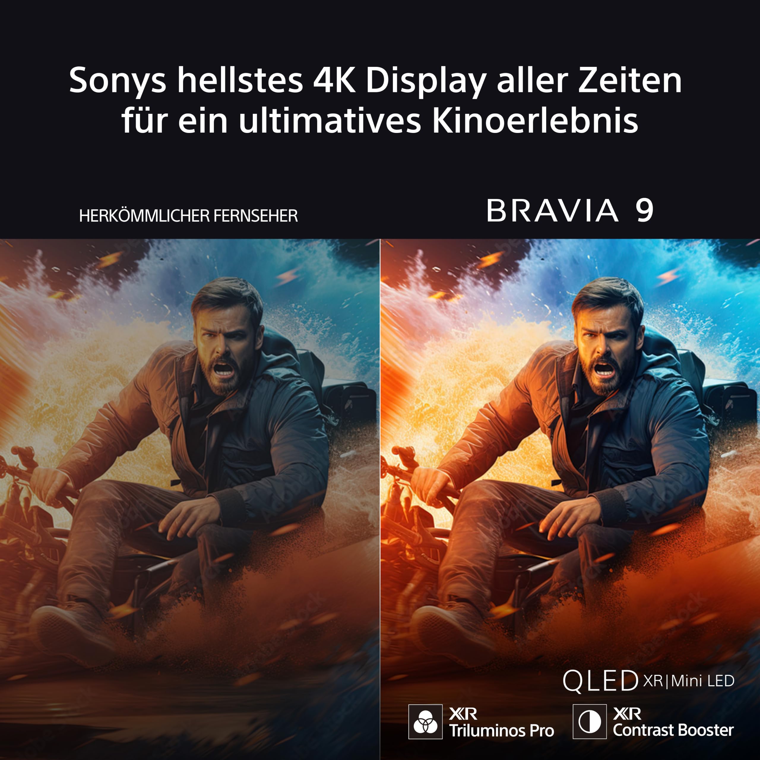 Sony BRAVIA 9 QLED (XR l Mini LED) 75 Zoll 4K HDR Google Smart TV (2024) | Gaming-Funktionen, IMAX Erweitert, Dolby Vision Atmos, Chromecast, AirPlay, 120Hz K75R90 [Energieklasse D]