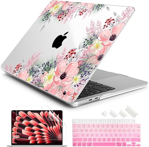 Batianda Funda prémium para MacBook Air de 15 pulgadas 2025 M4 2024 2023 con chip M3 M2 modelo A3241A3114, carcasa rígida de plástico diseñada y