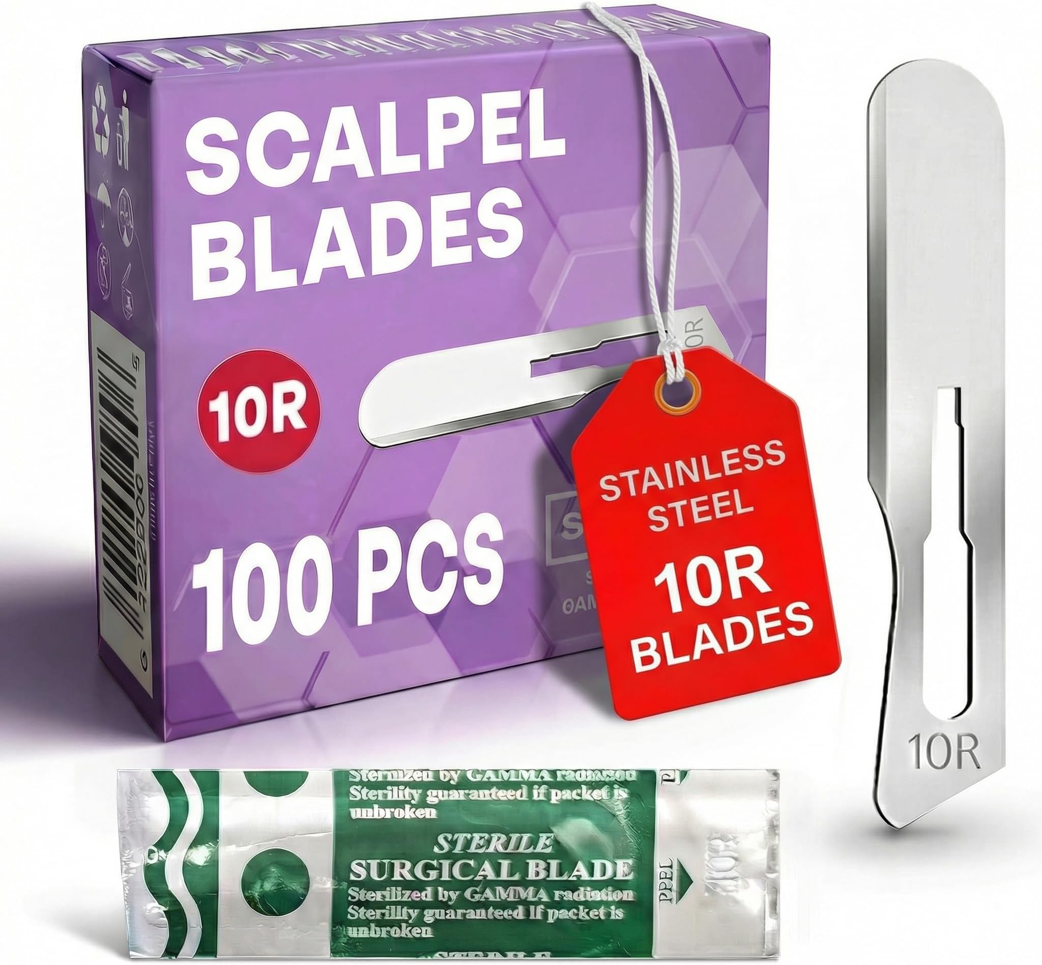 Disposable Scalpel 11, Pack of 20 Disposable + 2 Handles