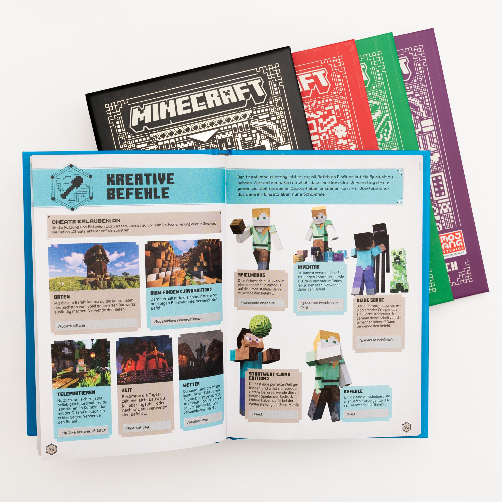 Minecraft Die offiziellen Handbücher zum Spiel: Das ultimative Geschenkset im Schuber für Minecraft-Fans mit 4 Handbüchern von den Machern des Spiels (Minecraft Handbuch)