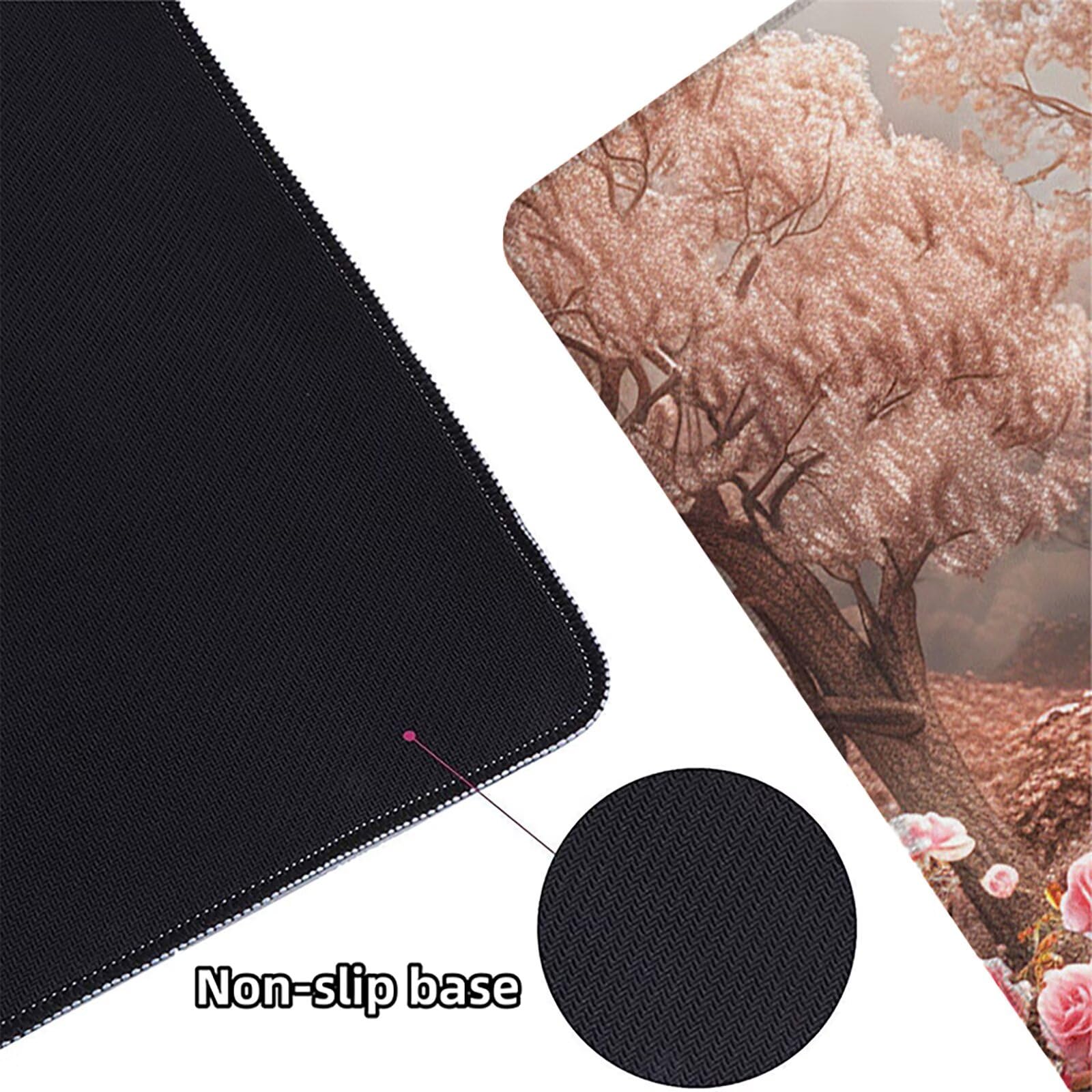 Casas Alfombrilla Ratón Gaming XXL 1500x800 mm, Alfombrilla Gaming Rosa Mousepad con Base de Goma Antideslizante, Impermeable Desk Mat para Teclado y Raton, Accesorios Gaming, Regalos de Hombre W-K