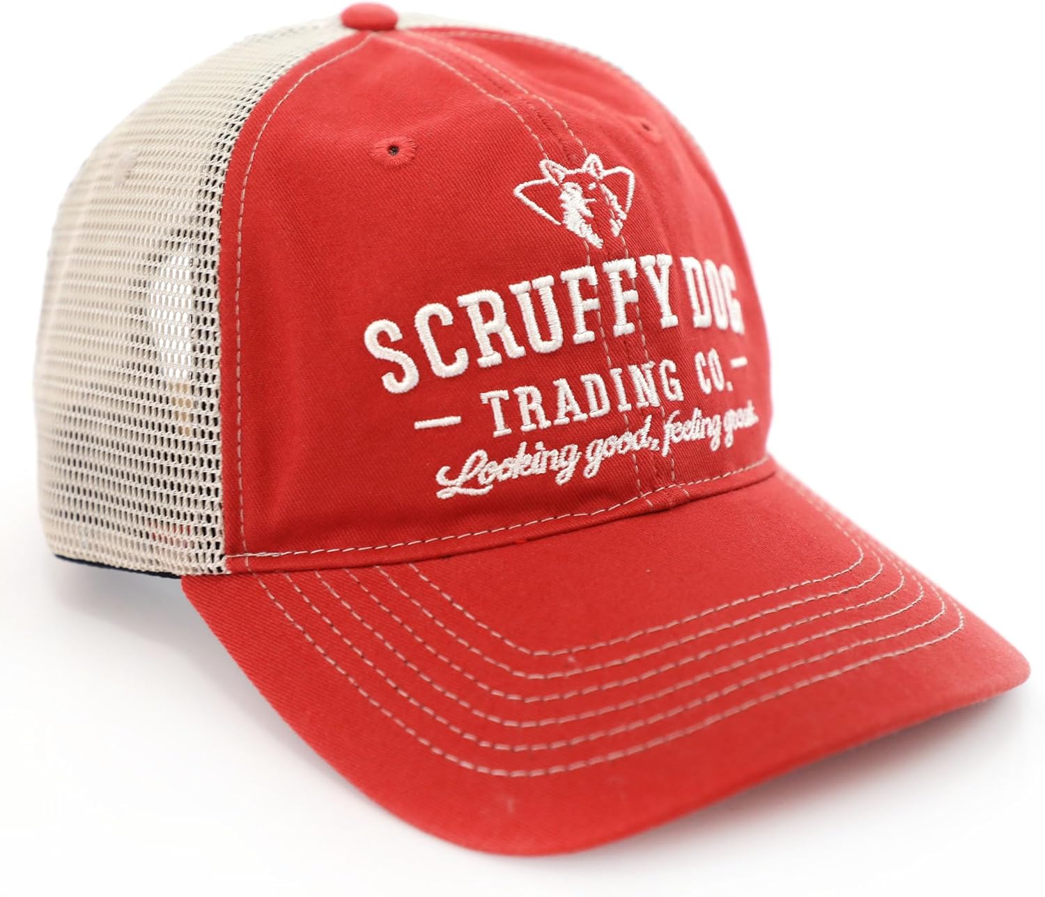 SCRUFFY DOG Premium Adjustable Trucker Hats for Men and Women - Vintage Snapback Trucker Hat for Hikers and Bikers