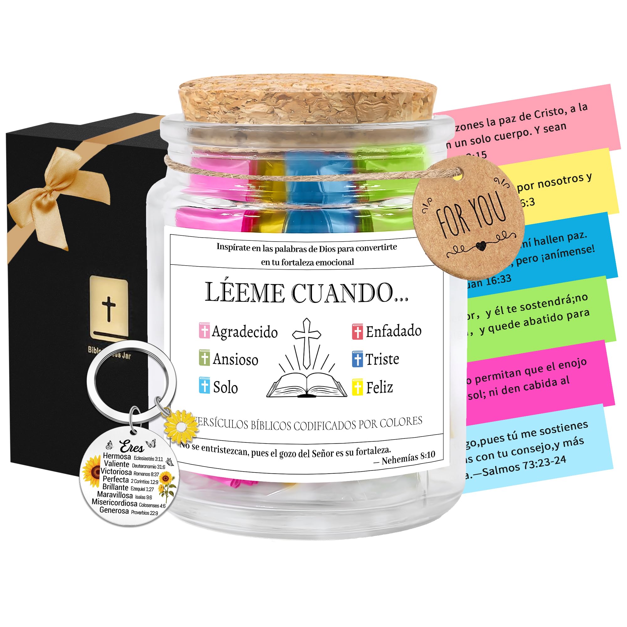 Spanish Bible Verse Jar, Read Me When Bible Verses Jar, Leeme Cuando en Español, Tarro de Versículos Bíblicos en Español, Versos de la Biblia en Frasco en Español, Regalos Cristianos Para Mujer