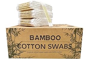 Eco-Friendly Bamboo Cotton Swabs (1200 Count)