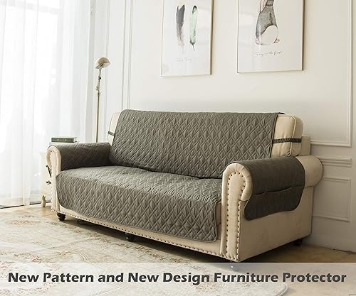 Miniatura 7 de Ameritex - Funda impermeable de sofá, 100% antideslizante, acolchada, protector de muebles para perros, niños y mascotas funda de sofá, lavable a