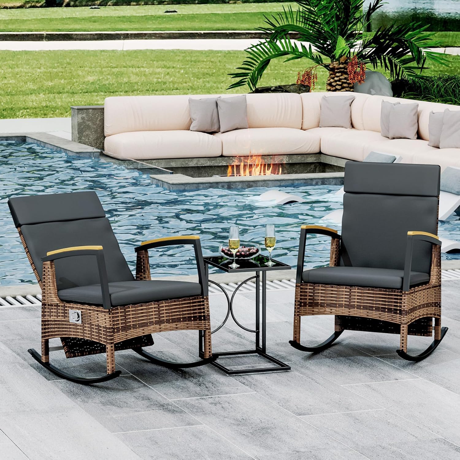 Outdoor Recliner Chair Set, Adjustable Patio Philippines Ubuy