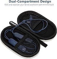 Vista 3 de Ginsco Mini-Portable Case for Beats Flex Wireless Earbuds with Built-in Microphone Earphones, for Apple EarPods Headphones Wired Ear Buds/Samsung