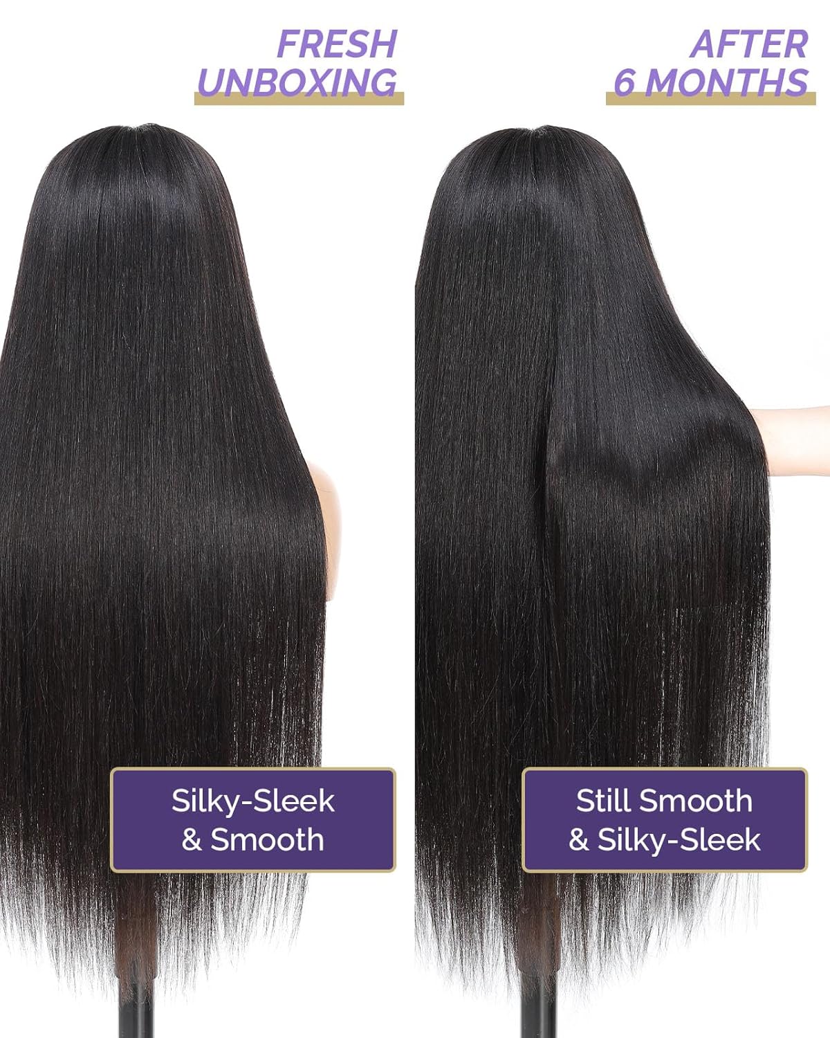 13x6 Lace Front Wigs Human Hair for Black Women – Wear and Go Glueless Wigs Human Hair Pre-Plucked Pre-Cut Straight HD Frontal Wig with Bleached Knots, Natural Color, 200% Density, 20 Inch