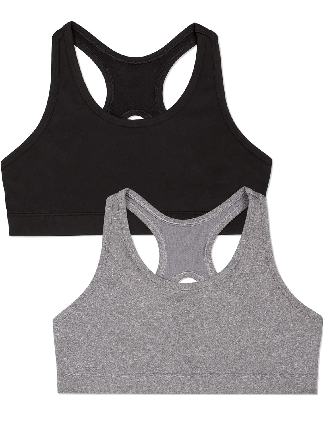 Fruit of The Loom Girls Stay Dry Racerback Sports Bra