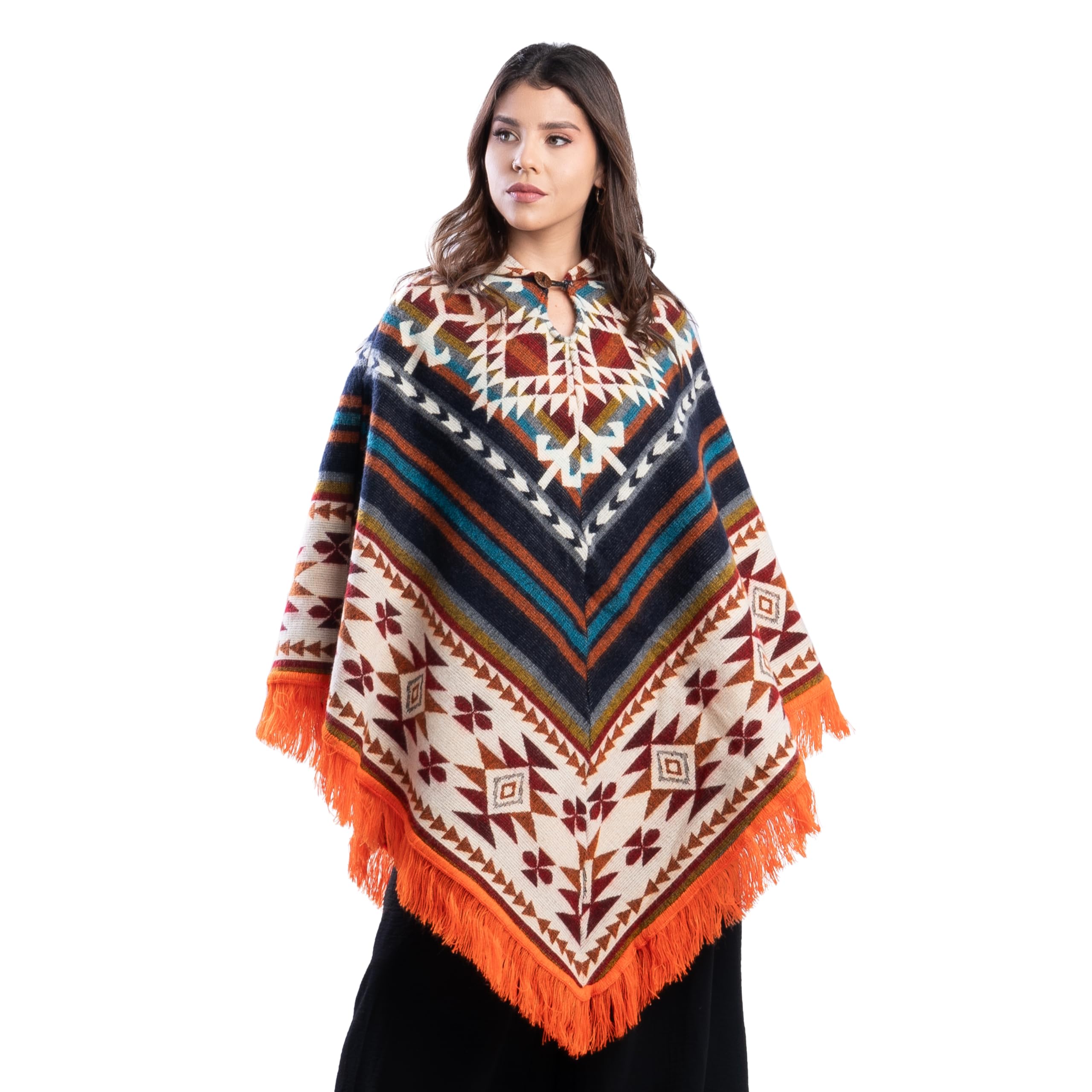 QISU Alpaca Wool Poncho
