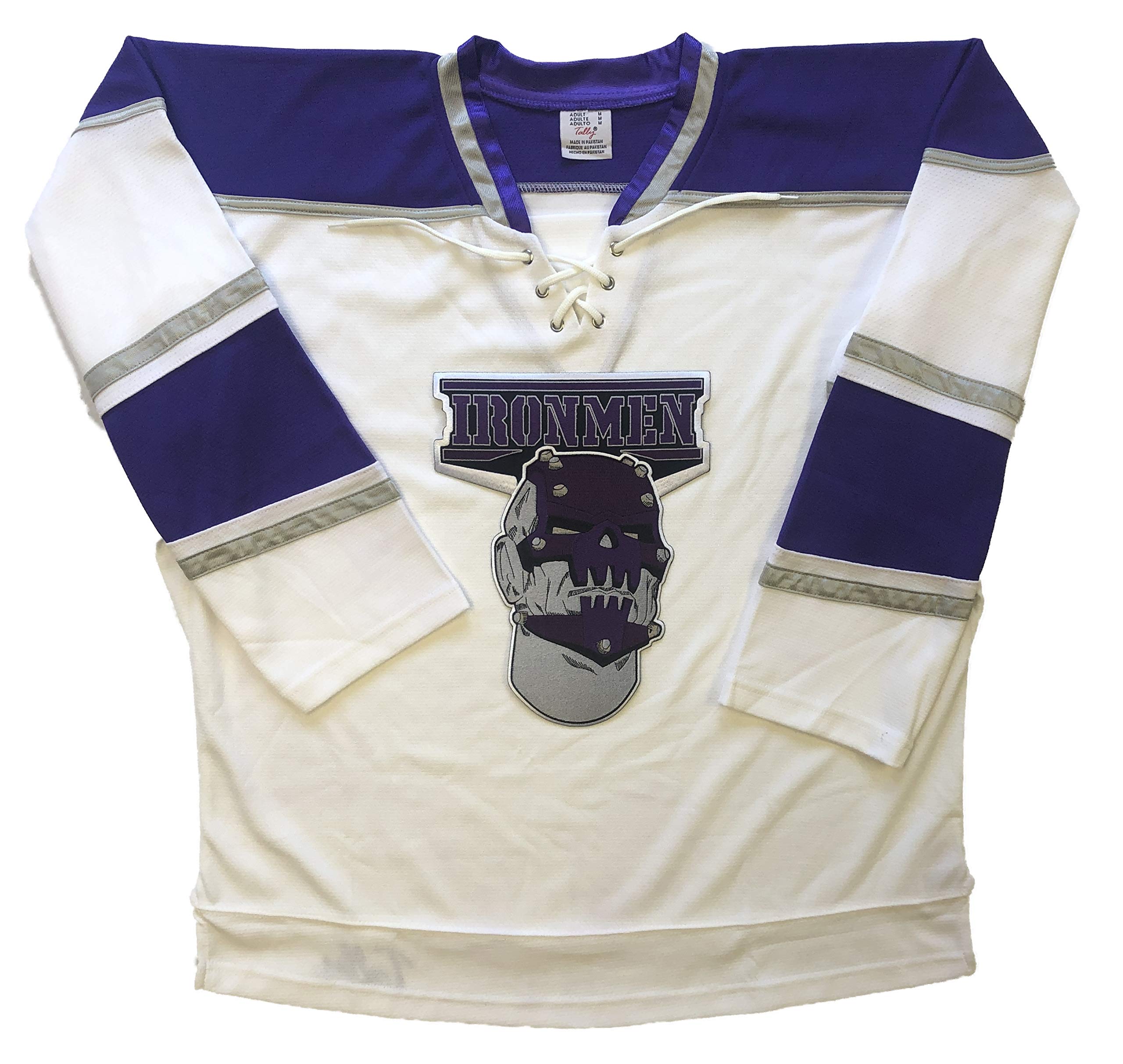 Ironmen Hockey Jerseys - We are Ready to Customize with Your Name and Number (White, Adult XXL)