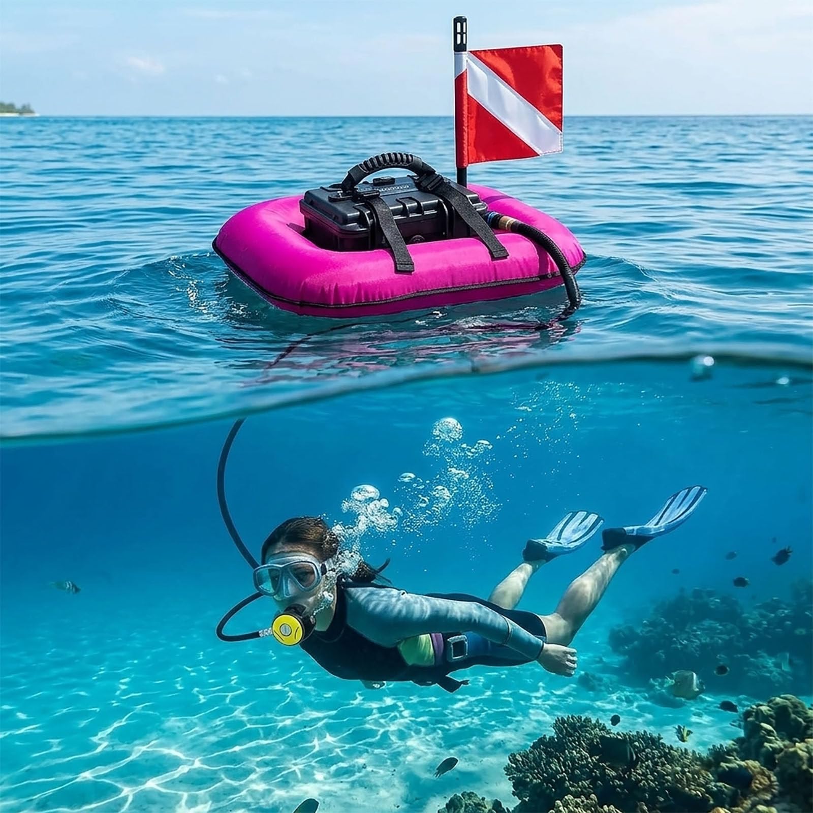 Lakenbroade Portable Tankless Scuba Diving Ventilator System red