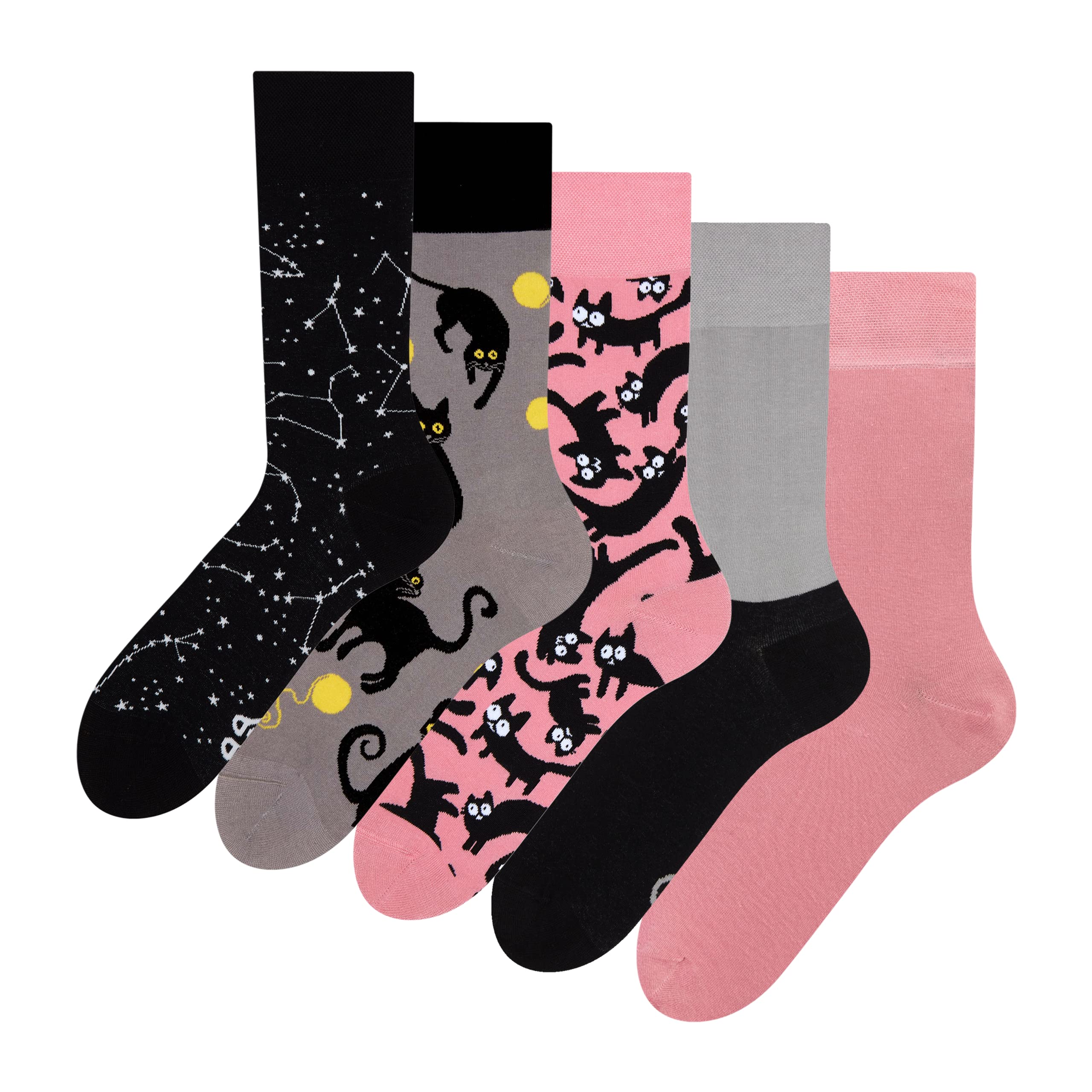 Dedoles Calzini Unisex Donna Uomo & Bambini Calze Cotone con tanti Design divertenti Calcio Bicicletta Piante Cavalli Regalo sinistra destra diversi