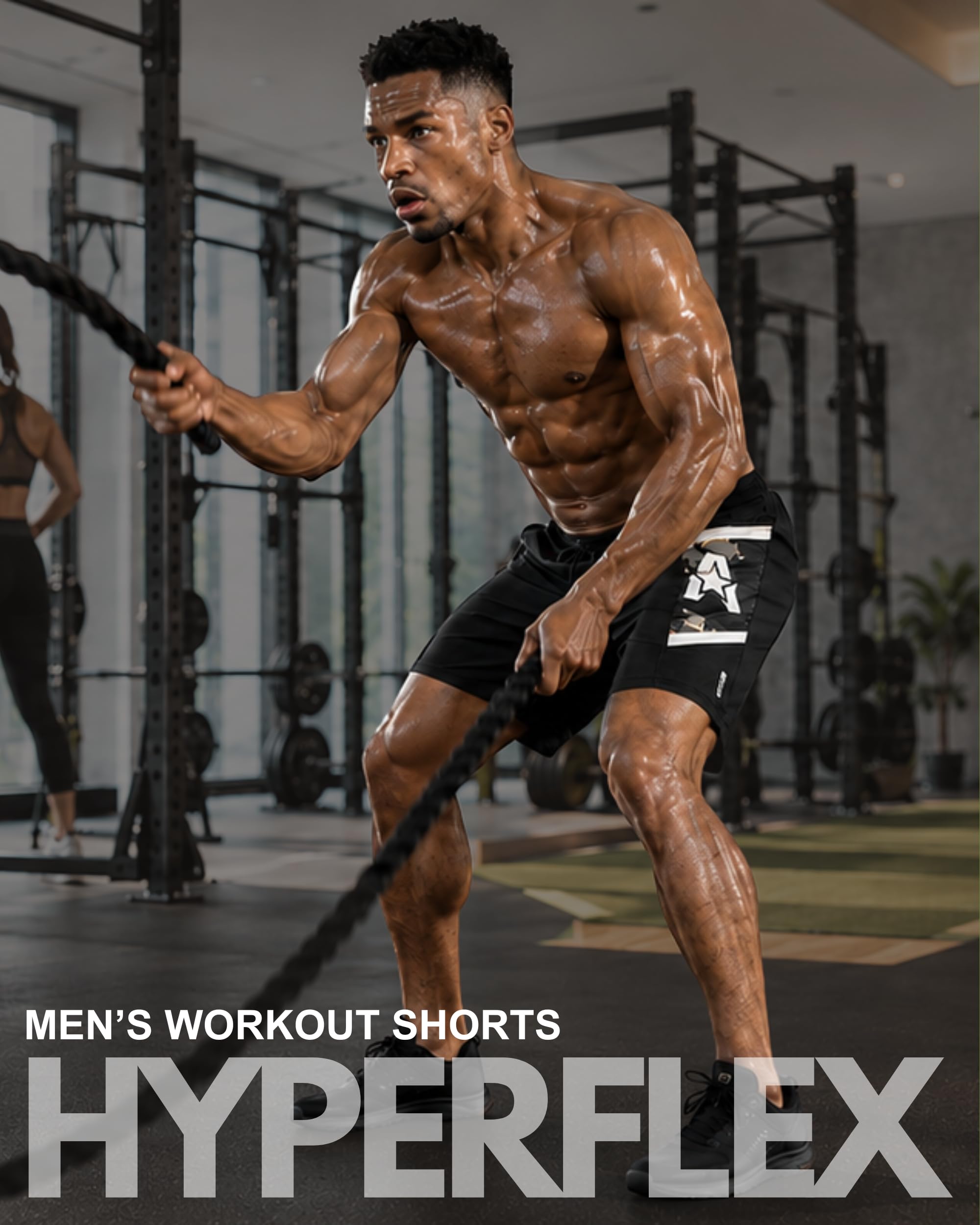 Anthem Athletics Hyperflex męskie spodenki treningowe z kieszenią na zamek błyskawiczny do biegania, treningu sportowego i na siłownię
