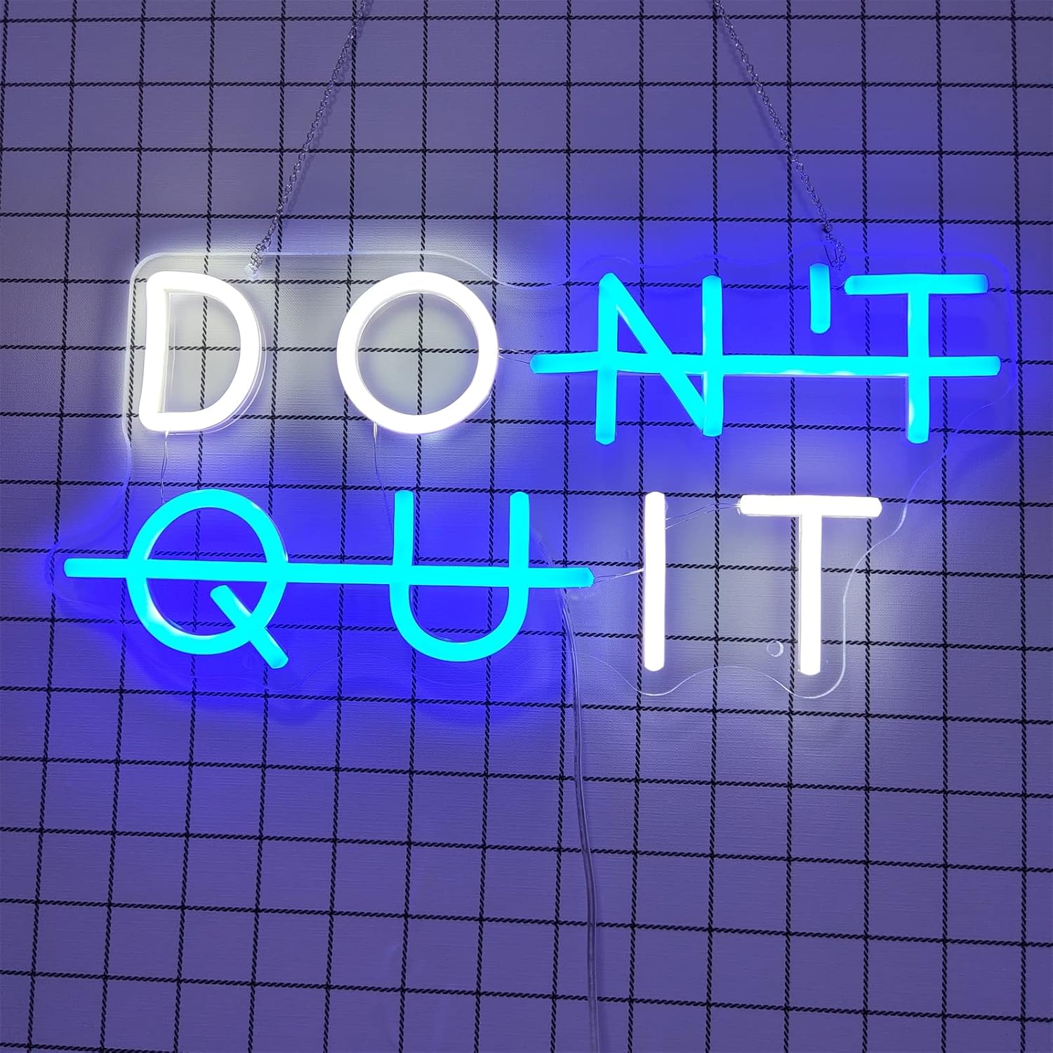 Don't Quit, Do It LED Neon Sign, Custom USB Powered Neon Lights with Switch, for Game Room Office Gym Wall Hanging Luminous Decoration,19.7x9.8inch/50x25cm