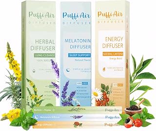 Herbal Diffuser Trio - Green, Blue, & Orange