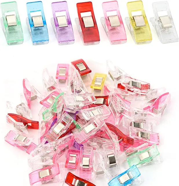 50 Pinces Couture Multifonctions en Plastique - Lot Économique