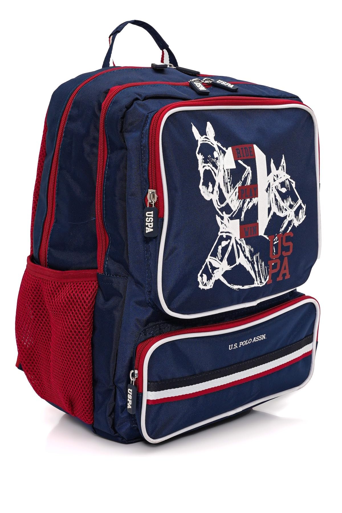 U.S. POLO ASSN. U.S. Polo. Assn. Erkek Çocuk Okul Çanta Seti Plset2420005,Lacivert Tek Ebat
