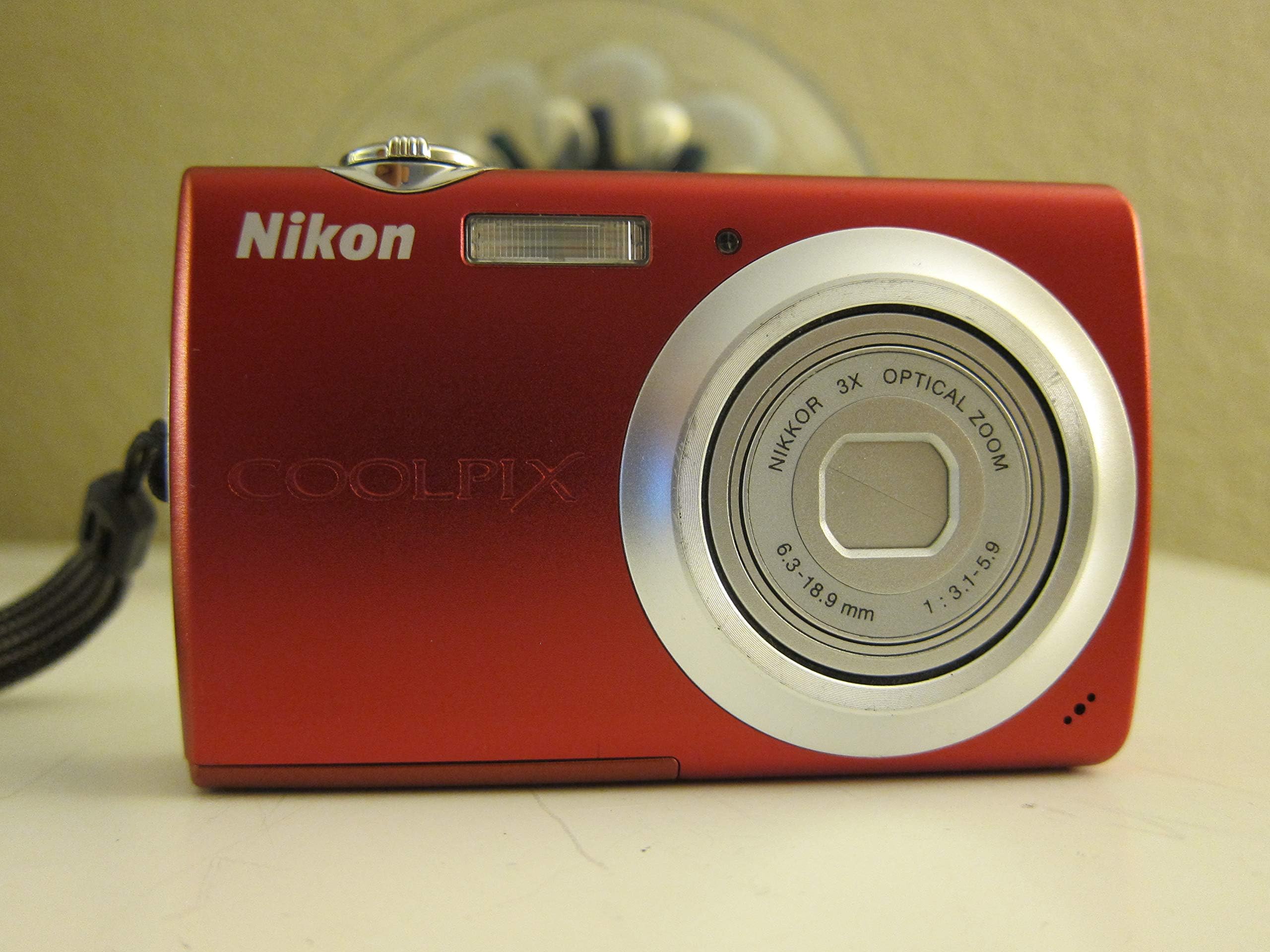 Nikon Coolpix S203 Digital Camera (Red)