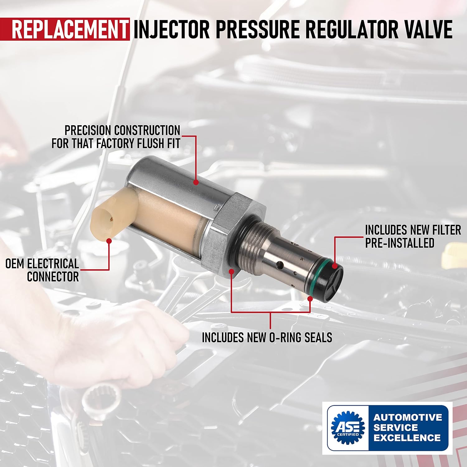 Injector Pressure Regulator Valve - IPR Valve - Compatible with Ford Trucks - Powerstroke 6.0L Diesel - E-350, Excursion, F-250, F-350 Super Duty - Replaces 5C3Z9C968CA, CM-5126, 5C3Z-9C968CA, AP63417