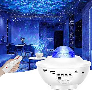 LED Sternenhimmel Projektor Lampe Nachtlicht Galaxy Projektor, Eingebautem Bluetooth Musiklautsprecher für Party Weihnacht...
