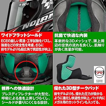Amazon | NOLAN(ノーラン) バイク ヘルメット フルフェイス X
