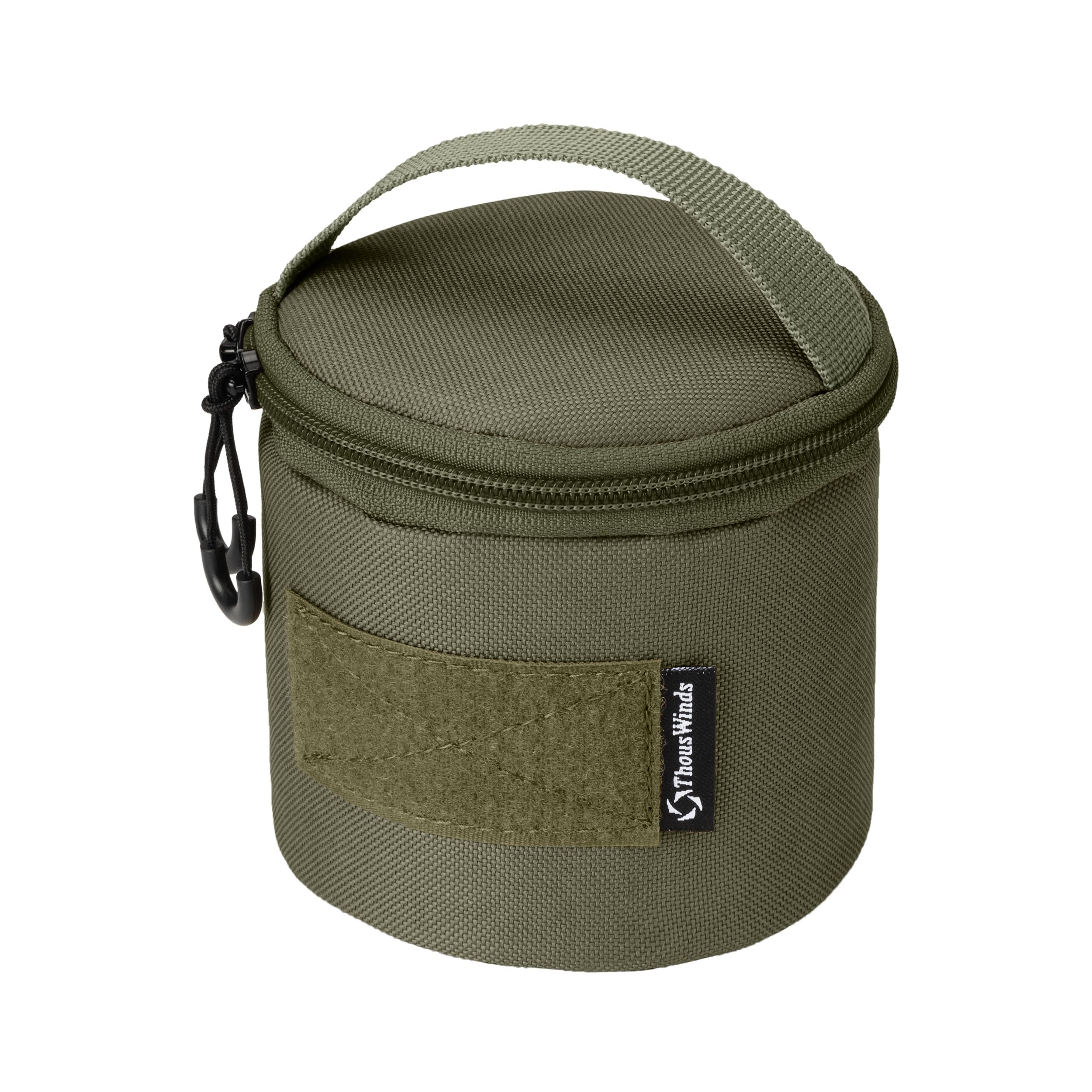 Thous Winds Camping Utensils Storage Bag Camping Mugs Storage Case, Oliver Green