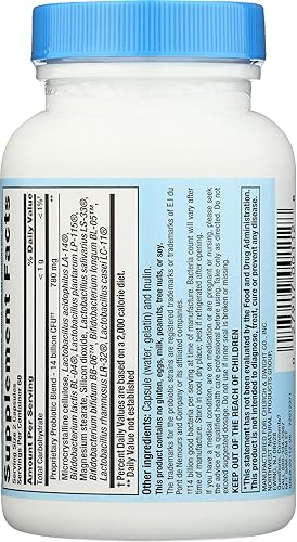 Miniatura 4 de Nutrition Now Probiótico Acidophilus PB8, sin gluten, 120 cápsulas (paquete de 1)