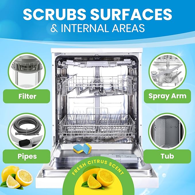 Pastillas Limpiadoras para Lavavajillas y Desodorizante – 24 Paq. miniatura 2