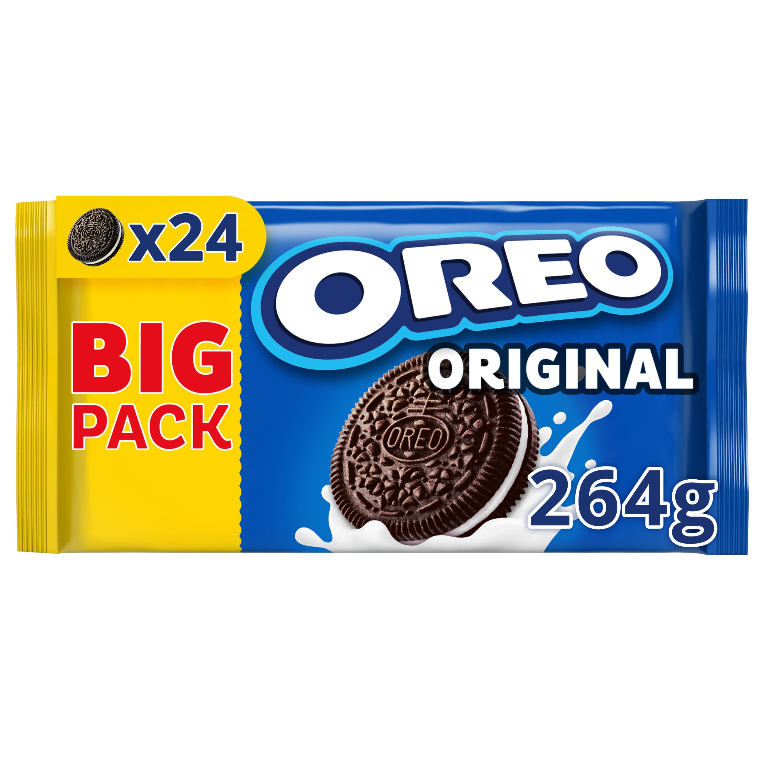 OREO Original – 264 g – Knusprige Schokoladenkekse mit Vanillecremefüllung