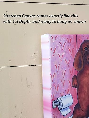 Miniatura 3 de Poodle canvas print - wine wall art - ready to hang animal decor from schmetzpetz